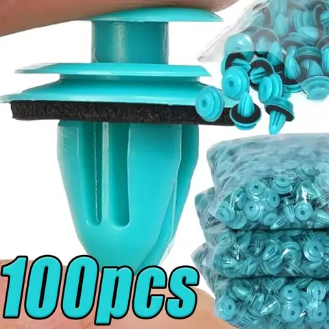 100-20PCS 씰 링이있는 자동 도어 패널 클립 자동 패스너 리벳 범퍼 클립 리테이너 자동차 인테리어 유지 액세서리