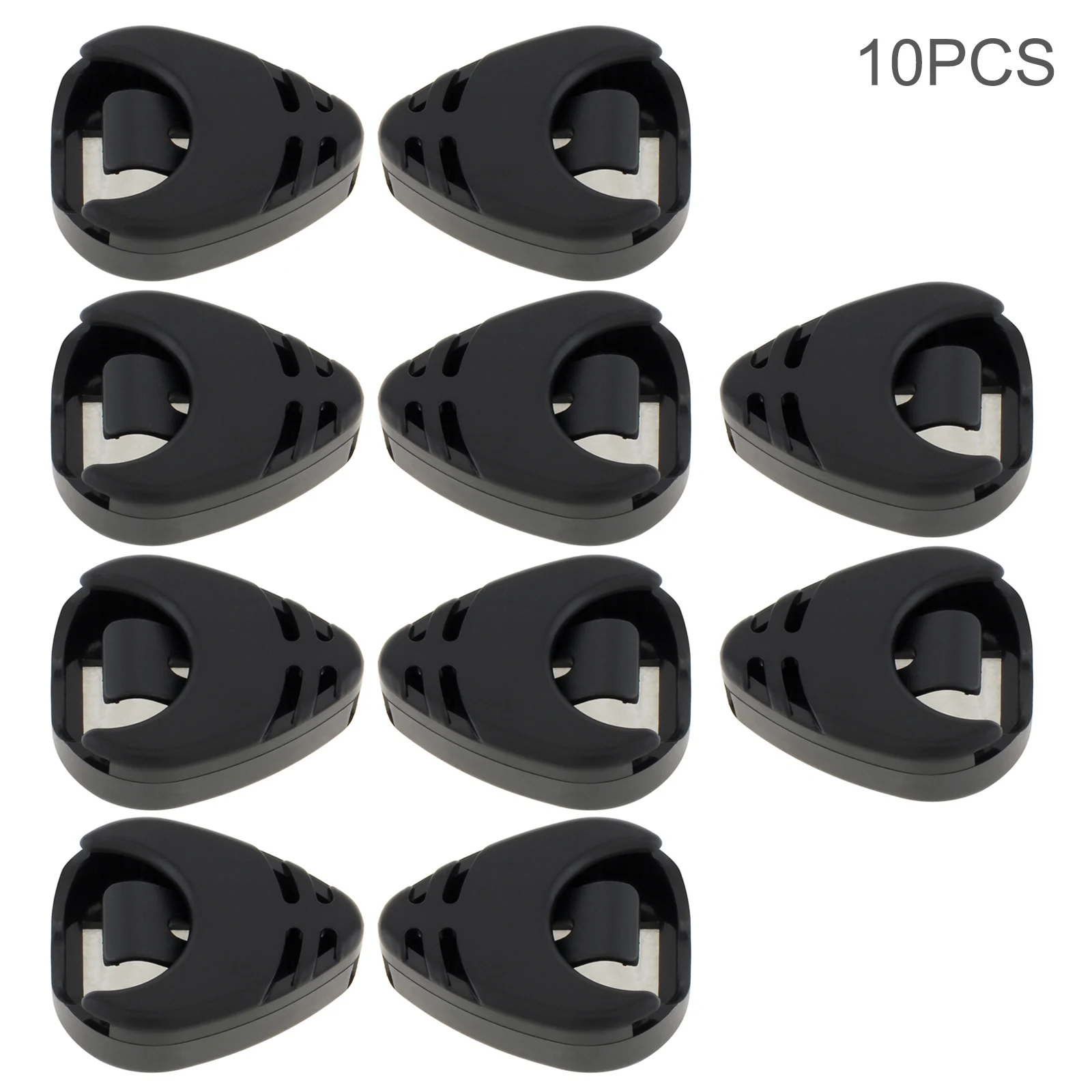 

10pcs Plastic Stick on Guitar Pick Holder Convenient Acoustic Guitar / Bass / Ukulele Picks Placement with Adhesive Back