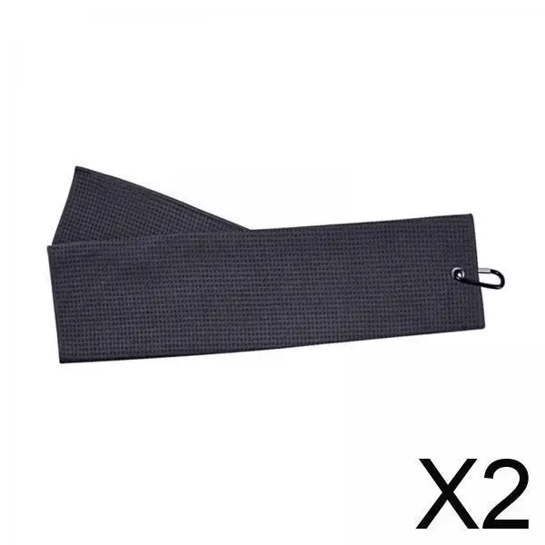 

2 полотенца для гольфа с зажимом из микрофибры, ткань для протирки с рисунком, 40x60 см, впитывающая