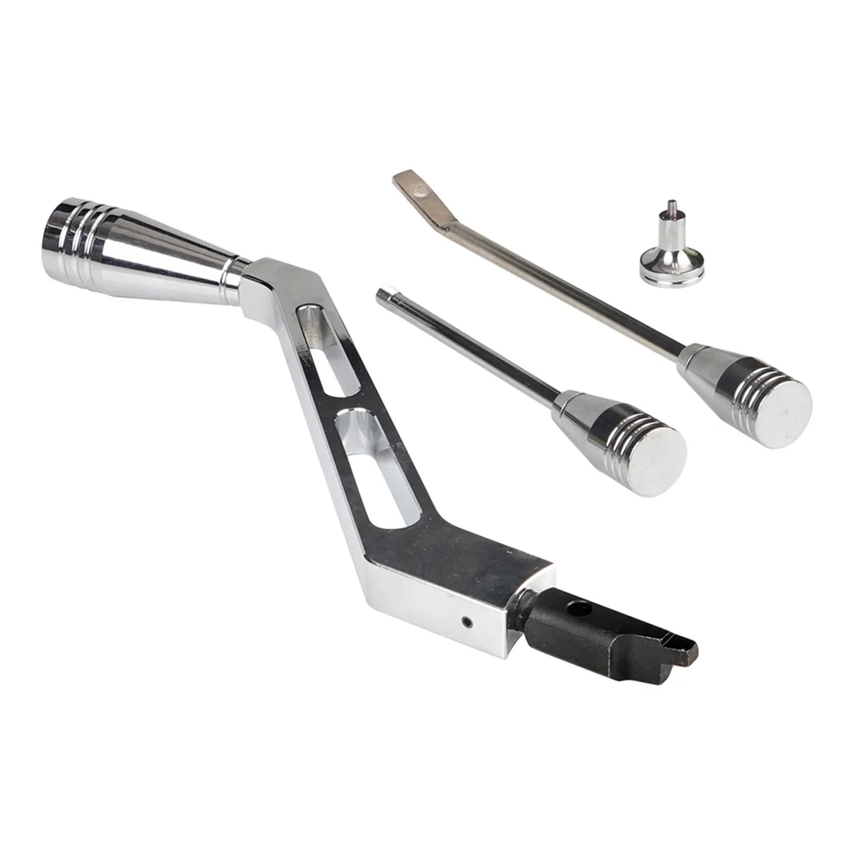 

Car Accessory Shifter Lever Turn Signal Hazard Boots Tilt Kit for 1967-1994 Silver