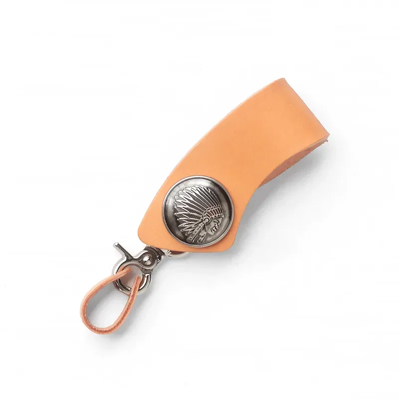for Range Rover Defender Discovery Aurora Genuine Leather Handmade Custom High-end Keychain Buckle Accessories