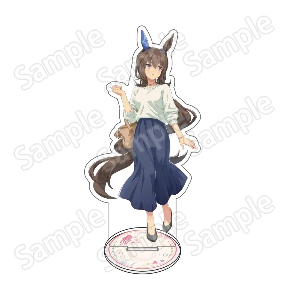 Anime Uma Musume Pretty Derby 15cm Acrylic Stand Keychain Full Set Kawaii Diamond Curren Casual Style Figures Decor