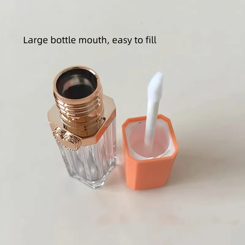 10/30/50pcs vide 9ml haut de gamme Orange carré brillant à lèvres Tube bricolage liquide rouge à lèvres Tube huile pour les lèvres bouteille cosmétique conteneur outil