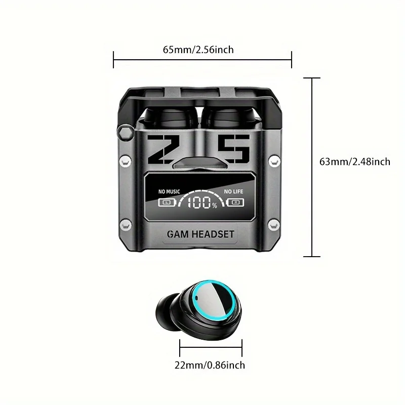 

Stereo TWS Wireless Earbuds With Light, Game/music Headset, Sport Headphones, Touch Control In Ear Earphones With Charging Case