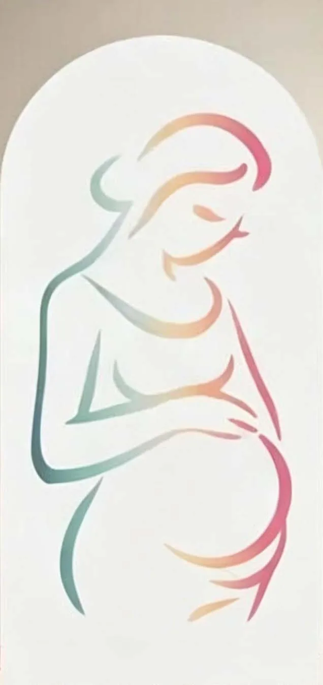 Custom 2-Side Gender Reveal Baby Shower Arch Backdrop Cover Pregnant Woman Birthday Party Decor Backdrop Photo