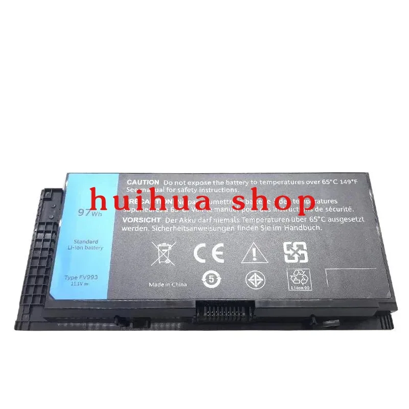 New FV993 Laptop Battery for DELL Precision M6600  M6800 M6700 M4800 M4600 M4700 Notebook 97Wh JM