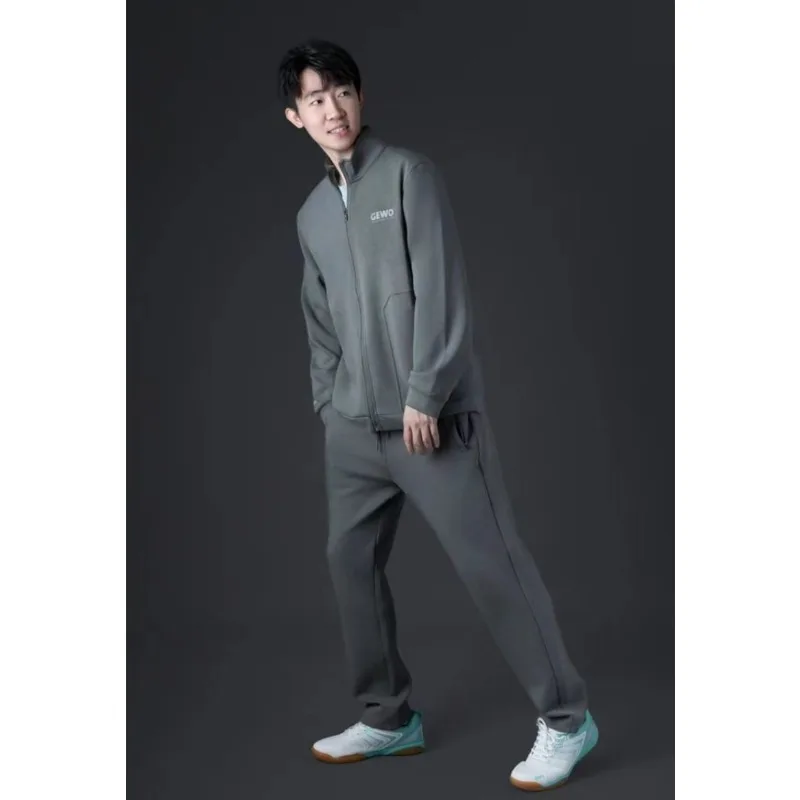 

GEWO table tennis jersey long sleeved hoodie set for national team men's and women's outerwear