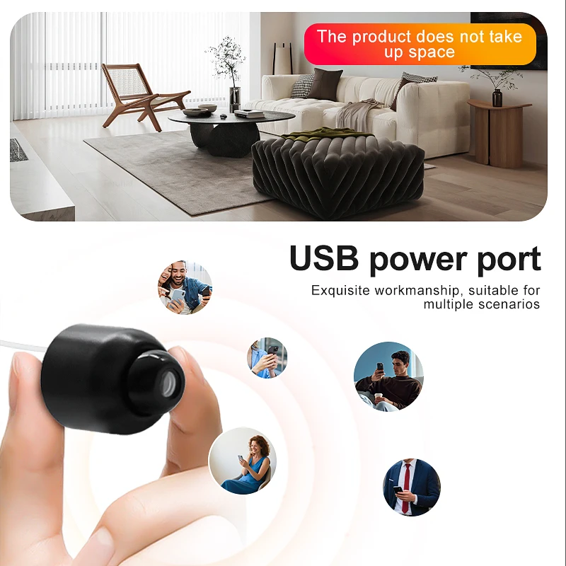 كاميرا صغيرة لاسلكية عالية الدقة كاميرا مراقبة داخلية IP مع رؤية ليلية لاسلكية واي فاي كاميرا CCTV للمنزل الذكي مراقبة الطفل