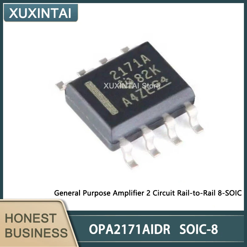 20Pcs/Lot   New Original  OPA2171AIDR   OPA2171 General Purpose Amplifier 2 Circuit Rail-to-Rail 8-SOIC