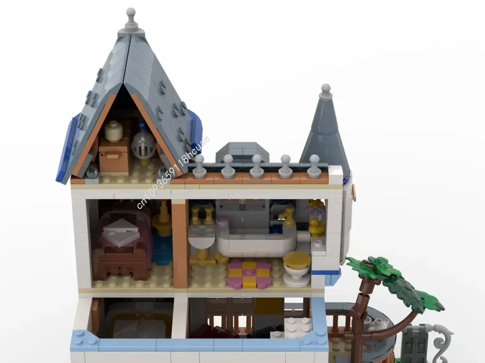 1515PCS MOC 42638 Castello modulare Bed & Breakfast Creativo Street View Modello Building Blocks Architettura Giocattoli per bambini Regalo di compleanno