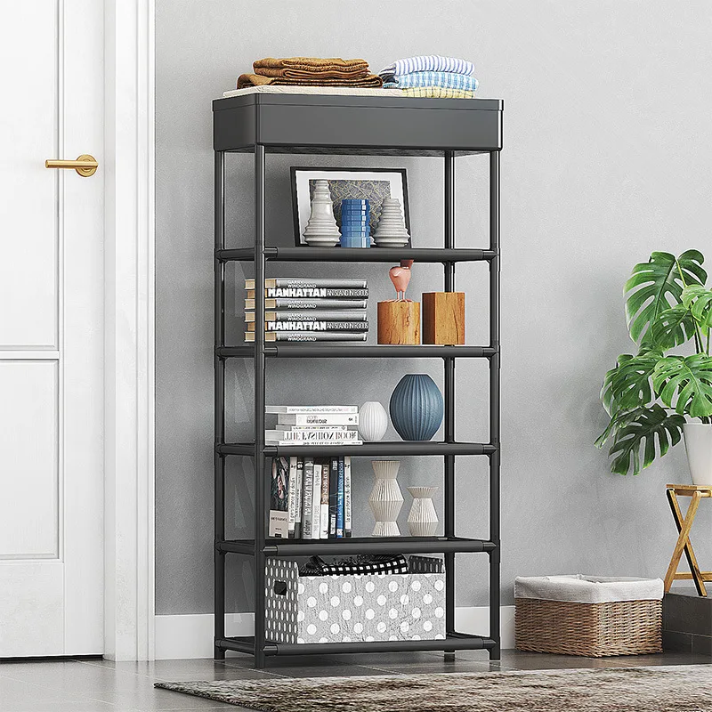 

Простая многофункциональная полка для хранения обуви в сборе, стеллаж для хранения в шкафу, пылезащитный органайзер для хранения, экономия места, органайзер для обуви