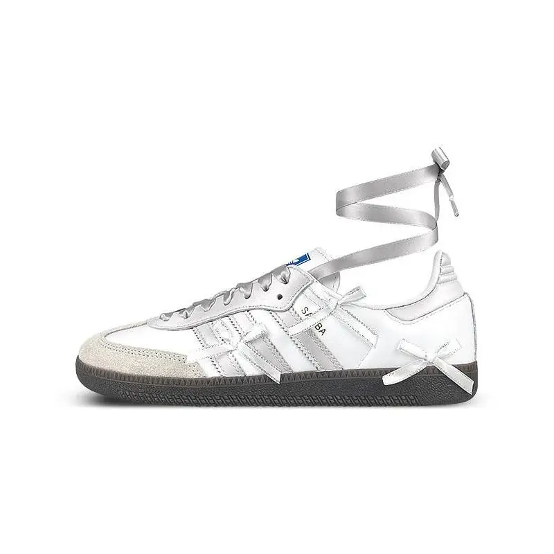 【ปรับแต่ง】adidas originals SAMBA OG รองเท้าสเก็ตบอร์ดรองเท้าผ้าใบ Unisex รองเท้า B75806