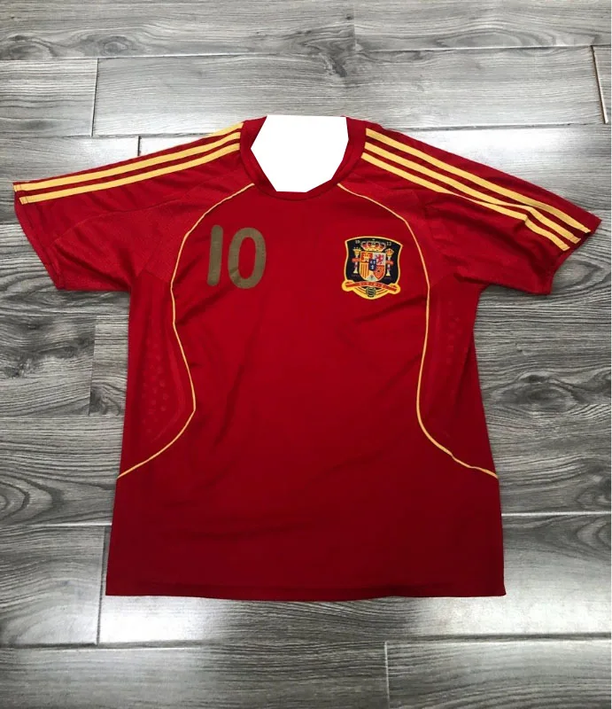 

2025 Summer Hot-selling New Spanish National Team Home Jersey Outdoor Training Breathable Daily Casual Short-sleeved T-shirt