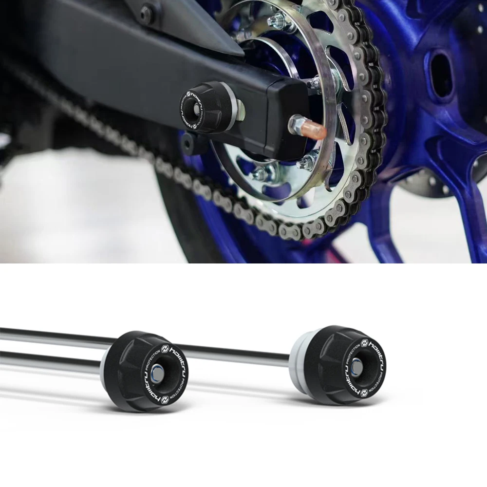 Motorcycle Wheel Spindle Protector Rear Front Axle Fork Crash Slider For Yamaha MT-03 YZF-R3 2015-2025