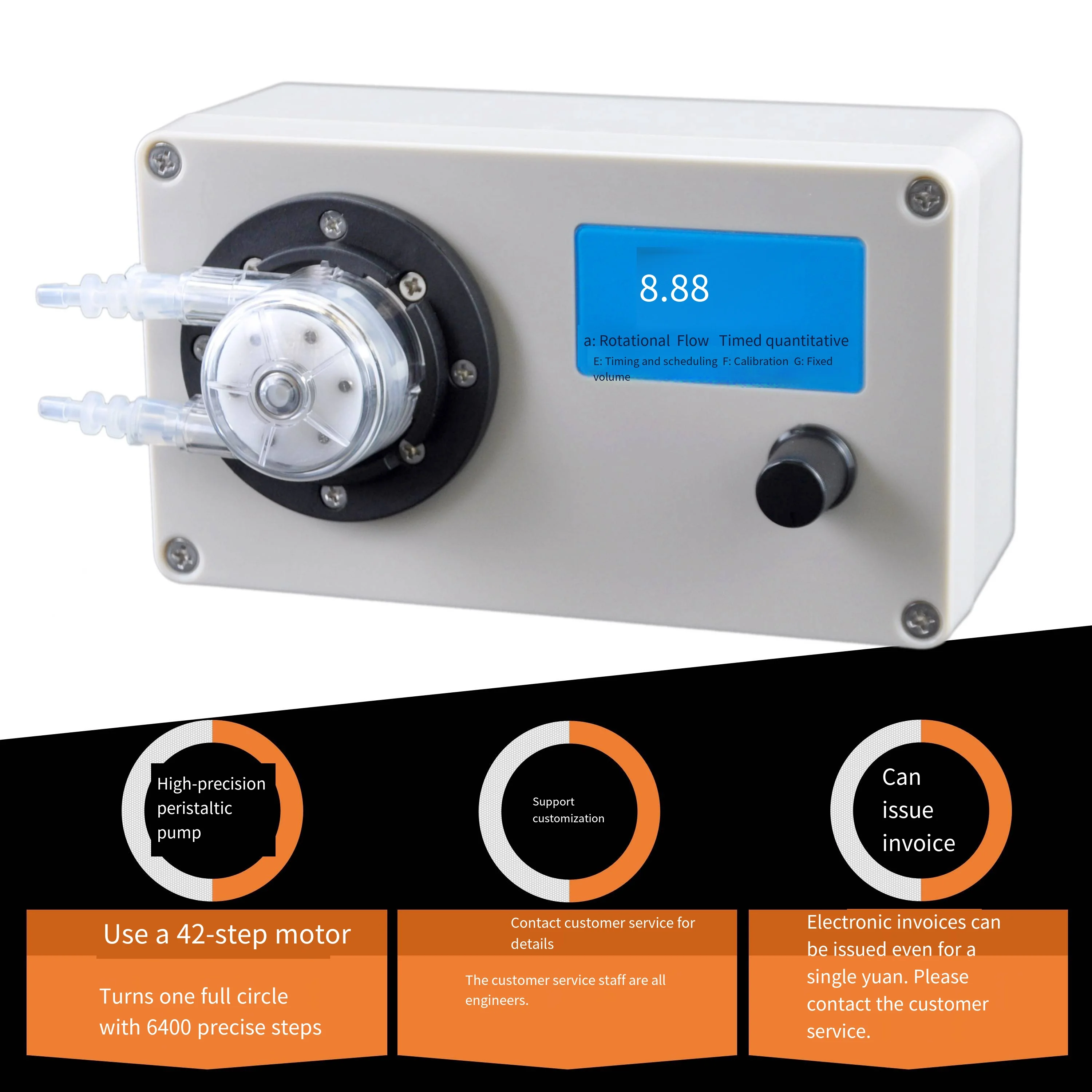 Portable Automatic High-Precision Small Bottle Machine Micro-Perforated Peristaltic Pump for Shampoo Chemical Perfumes Essential
