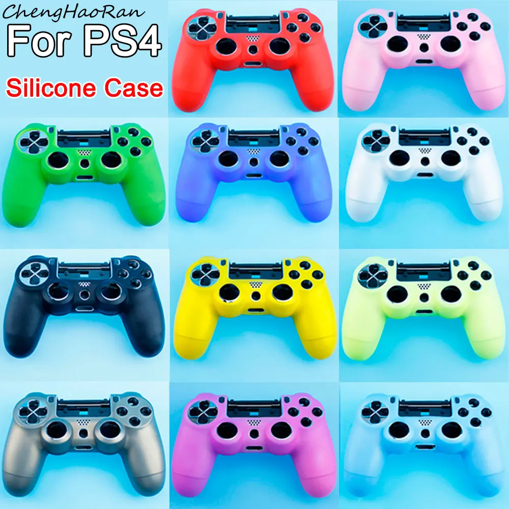 1 piece For PS4 Soft Silicone Protective Case For Playstation 4 Slim Controller Gamepad Case Cover Control Skin