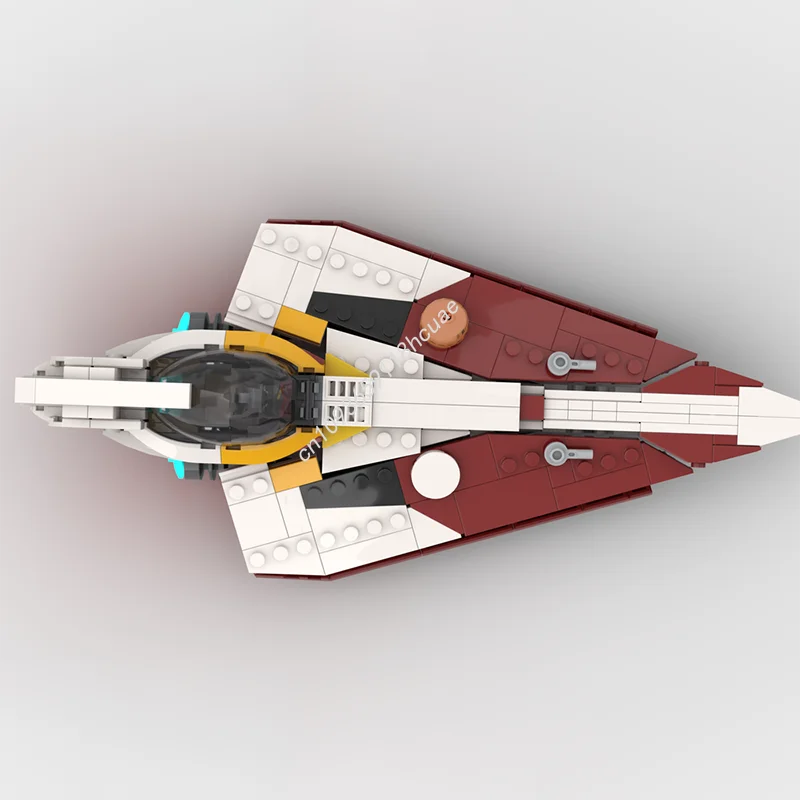 337 шт. MOC Ahsoka Delta 7 Jed Starfighter, масштаб минифигурки, Звездная битва, строительные блоки, креативные STEM, образовательные конструкции