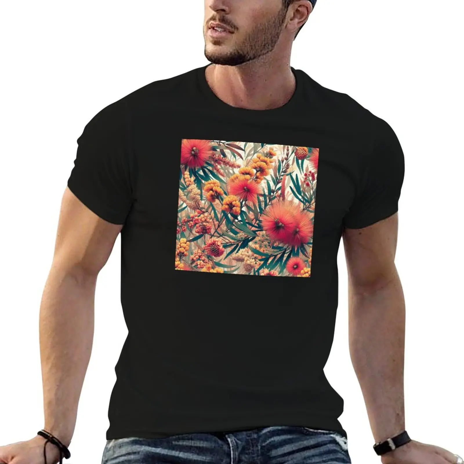 Exotic Flower Wildflowers T-Shirt anime shirt funny meme t-shirts Men's t-shirt