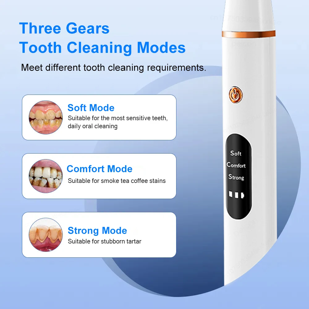 Détartreur dentaire à ultrasons, éliminateur de tartre des dents, nettoyeur de plaque dentaire, livres de taches de dents, détartreur, dissolvant de pierre