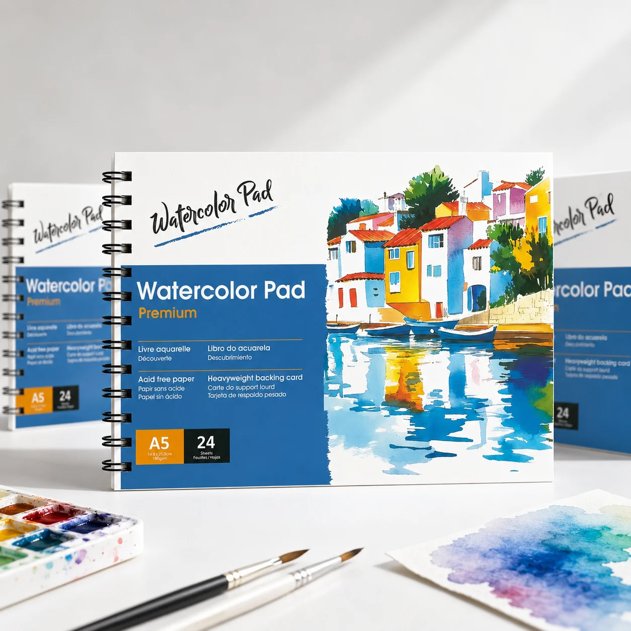 Best Gift for Artists: A5 Spiral Sketchbook 24 Pages - High Quality 160g Acid-Free Paper for Beginners to Pros - Perfect for Holiday & Birthday