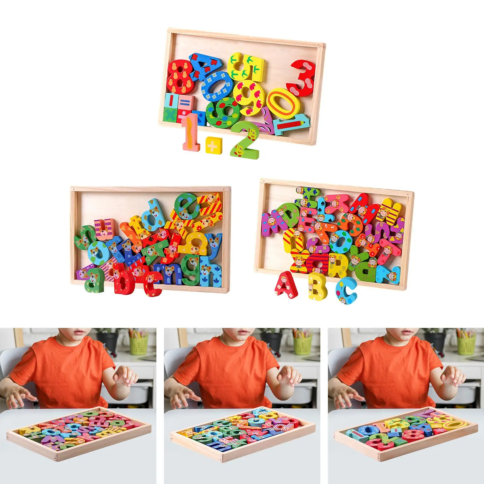 木製パズルボード-モンテッソーリおもちゃ-子供用-4-5-6歳-新年ギフト