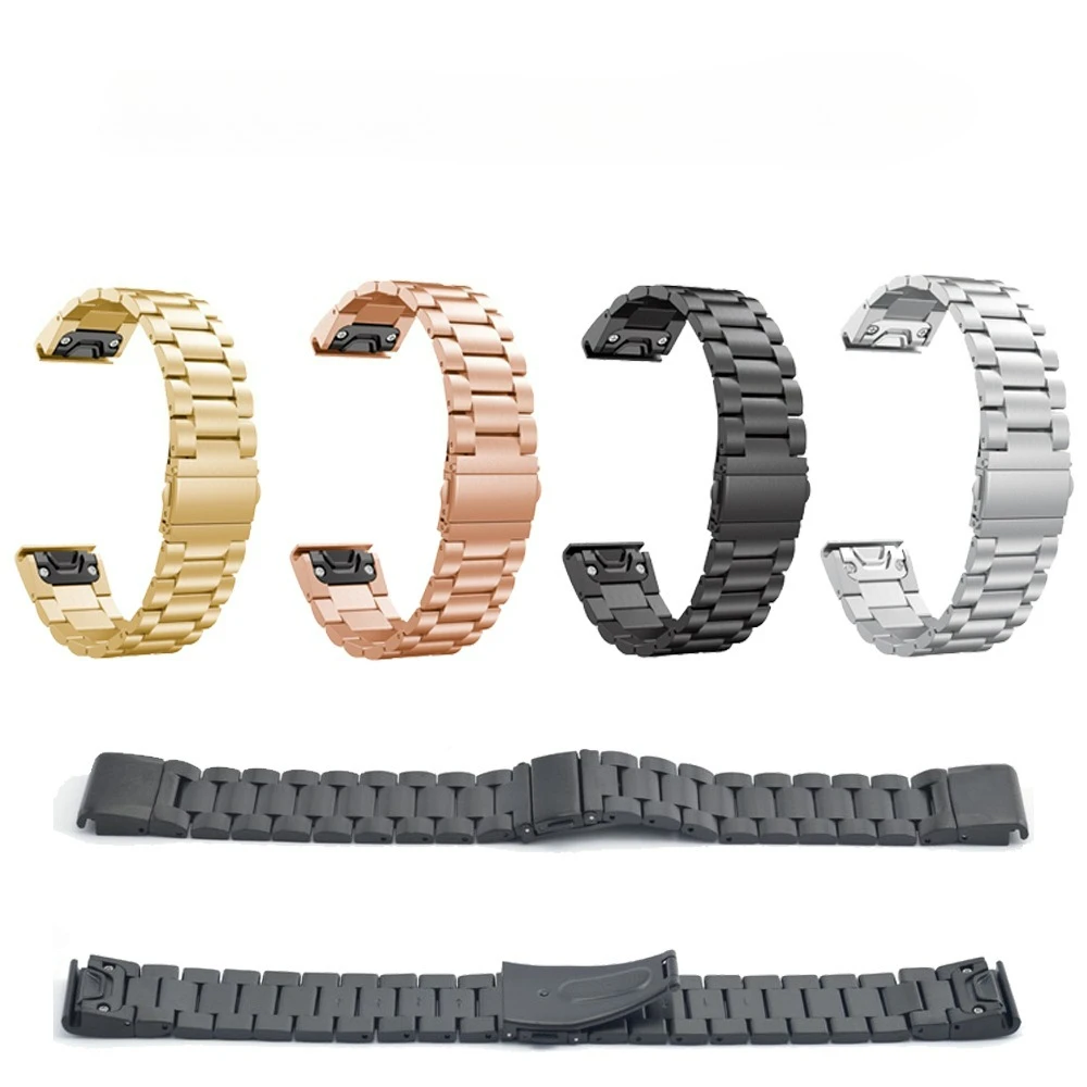 

Metal Strap for QuickFit 26 22 20mm Garmin Fenix 8 E 7 7X Pro 6 6X 5 5X/Enduro 3 2/Tactix 8 Bracelet for Forerunner 965 955 Band