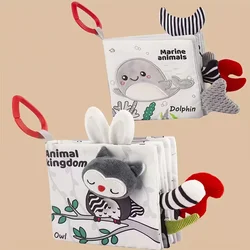 Baby Cloth Book Toys Animals Soft Learning Educational Toys For Babies Development montessori Sensory Books Baby Toys 0 12 Month