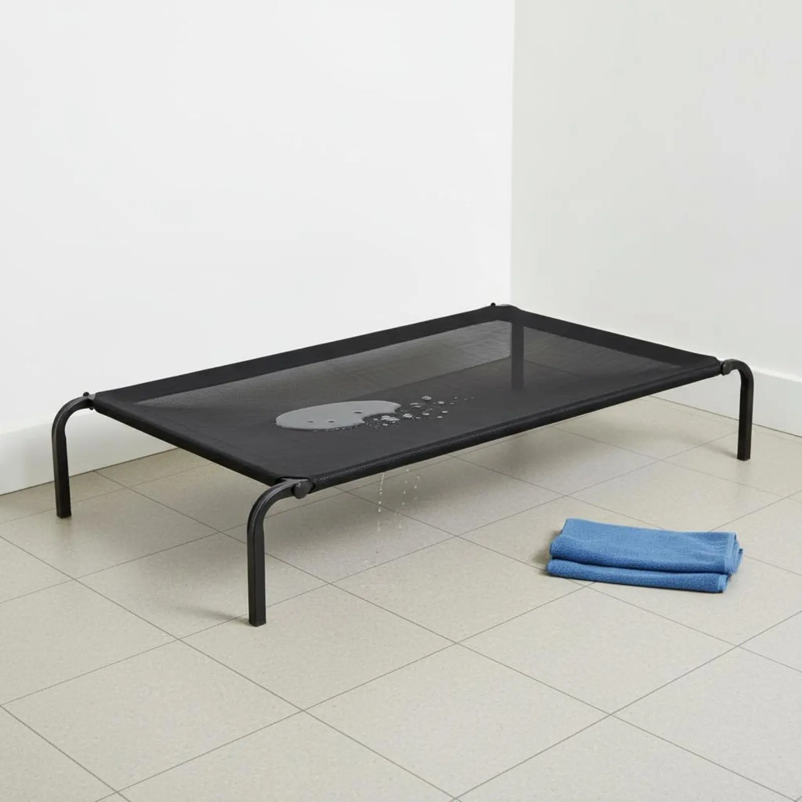 Picture 3: Elevated Dog Bed Sturdy Steel Frame Raised Pet Bed Dog Cot Easy to Clean Abrasion Resistant for Dogs