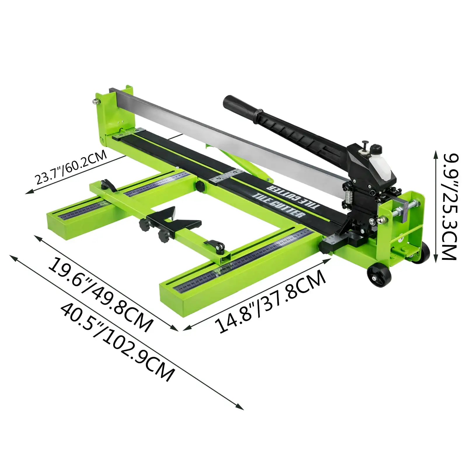 Tile Cutter 39 inch, Manual Tile Cutter All-Steel Frame,Tile Cutting Machine w/Laser Guide and Bonus Spare Cutter,Tile Cutter