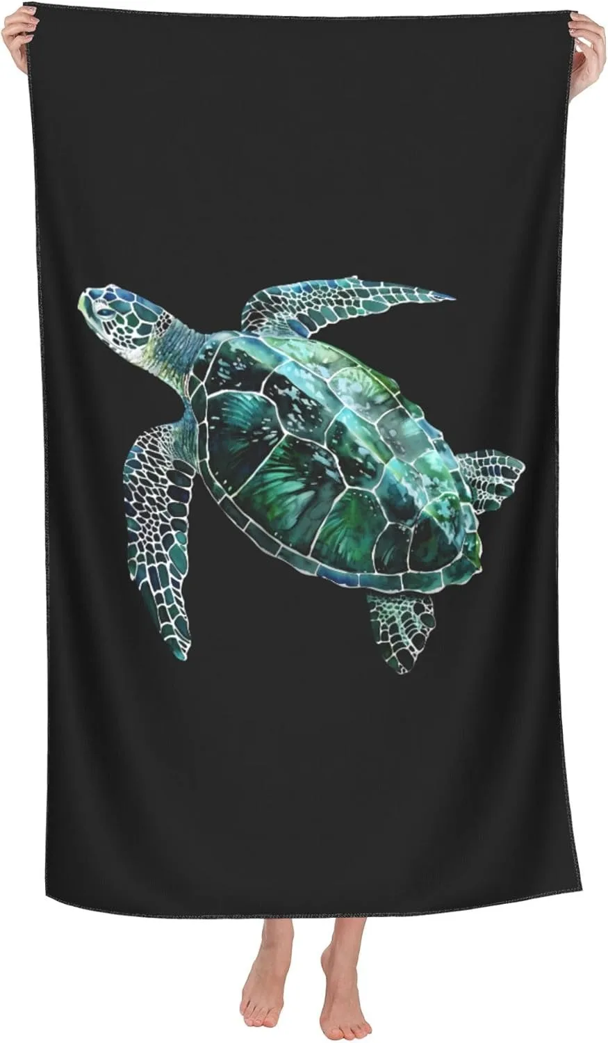 Sea animals turtle pattern Beach Towel for friends Gifts Towel Quick-Dry Towel For Bath Yoga Tourism Beach GYM Camping Swimming