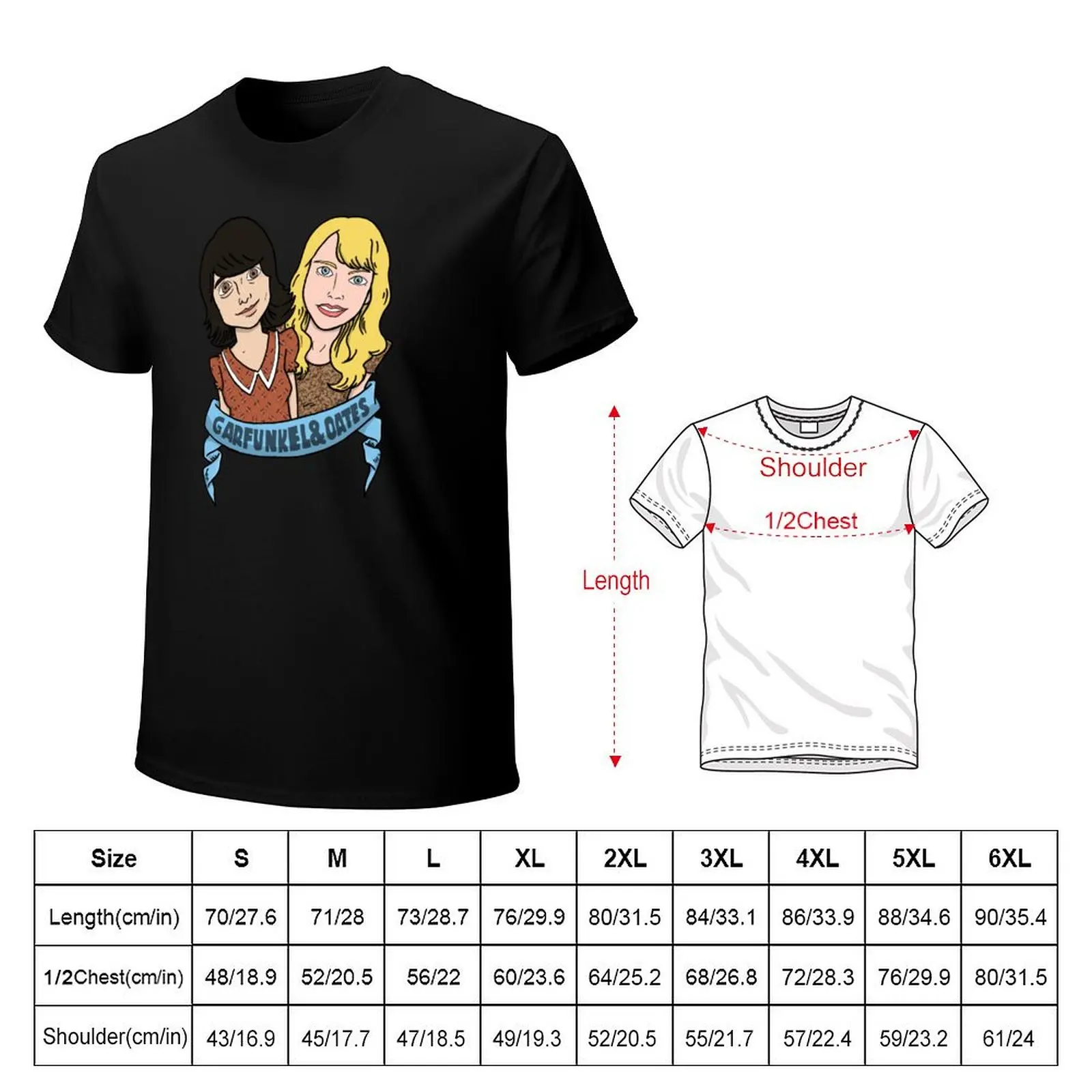 Garfunkel & Oates T-Shirt Non-Shrink Basic Cotton T-Shirt