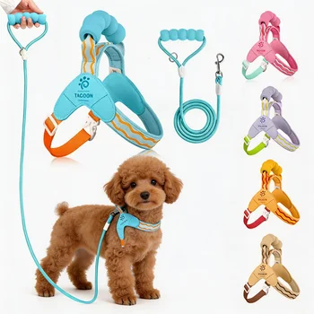Soft Y-Style Dog Harness & Leash 1