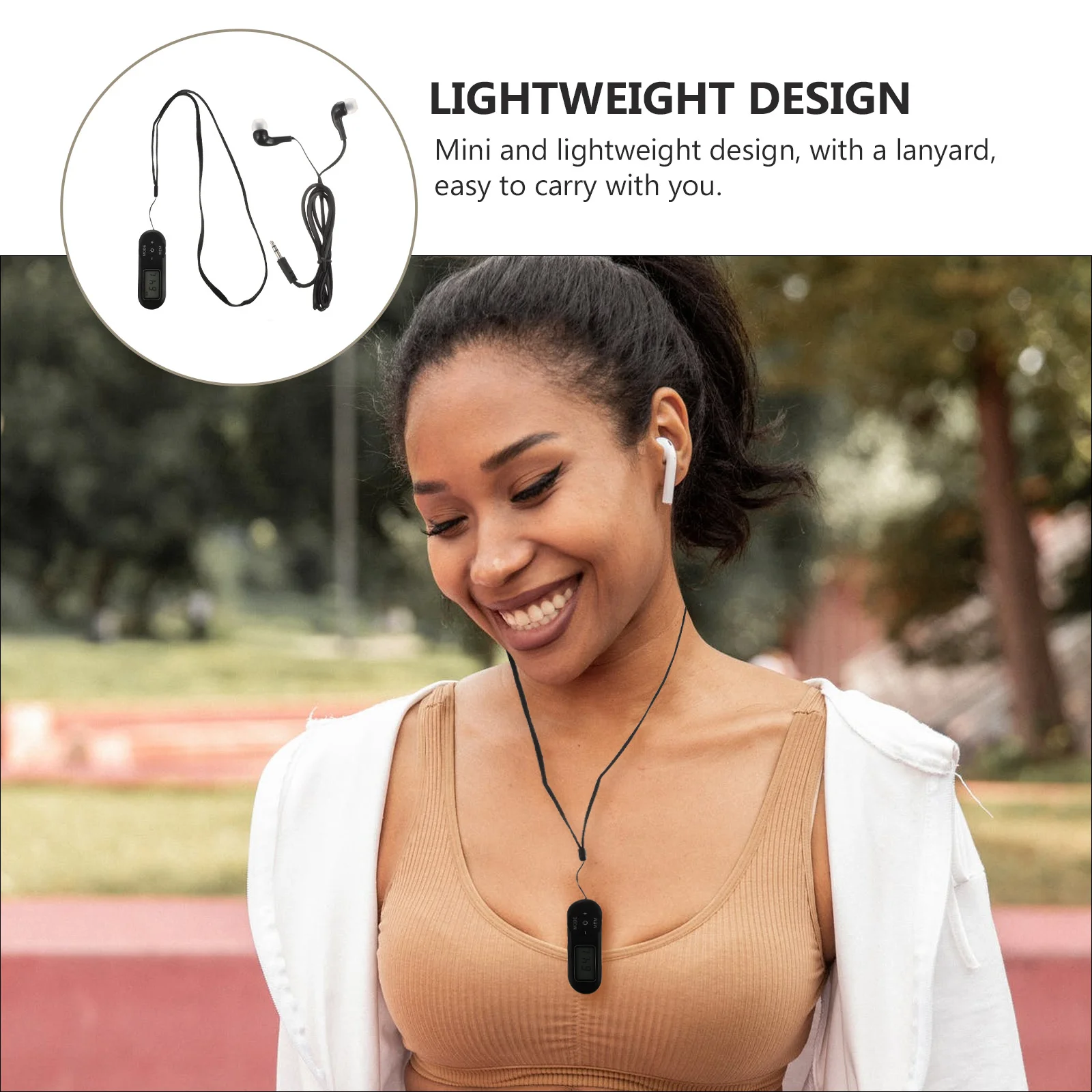 

Mini Digital Display Fm Radio -727 Pocket Portable Receiver Retro Mp3 Style LCD Screen 20 Station Memory Auto Manual Search