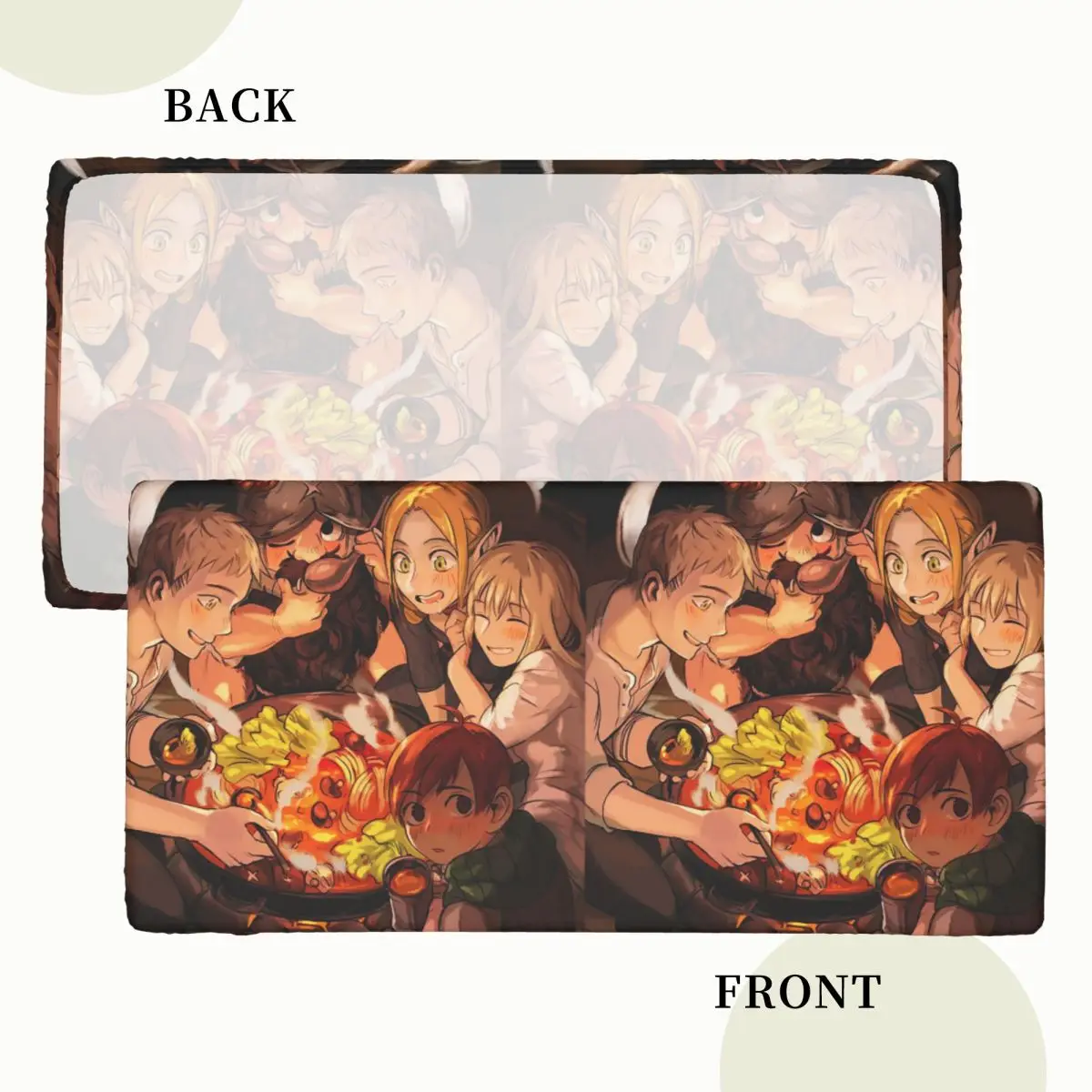 Delicious In Dungeon Customized Rectangular Tablecloth Waterproof Table Cover for Dining Events Table Cloth