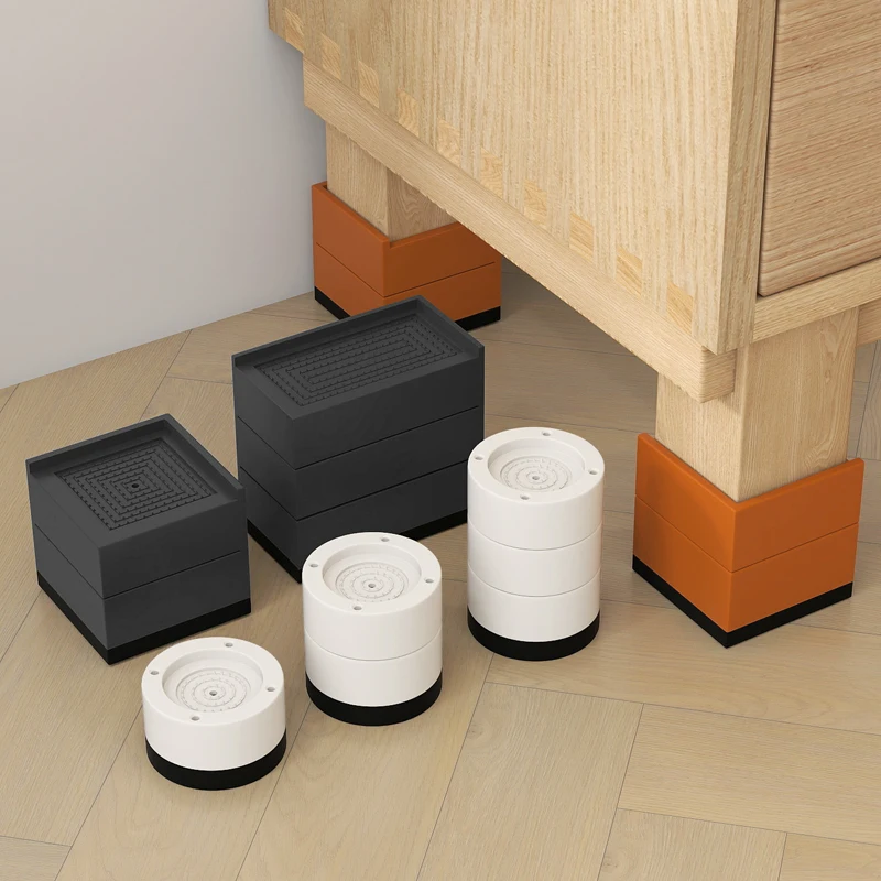Anti Slip Furniture Height Risers Versatile Pads Moisture Resistant and Wear Resistant for Desks Coffee Tables and Nightstands