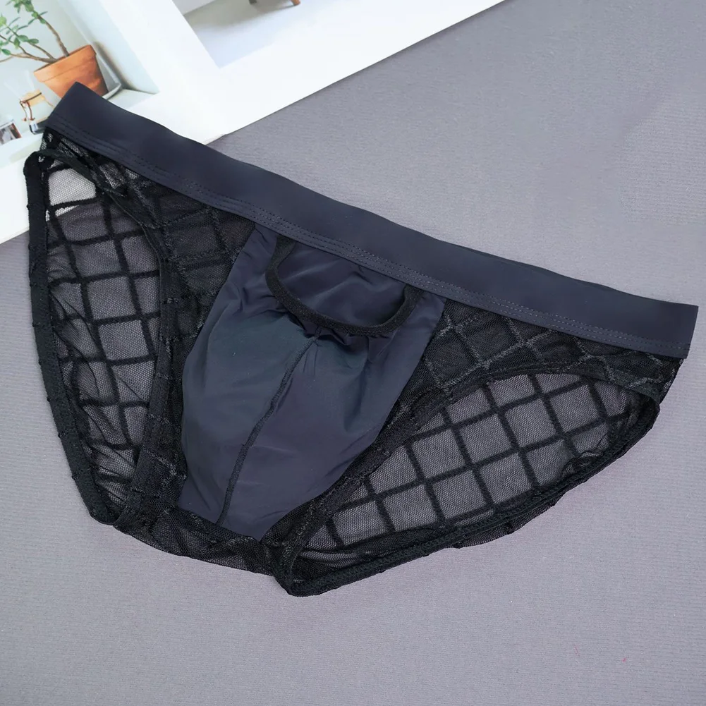 

Sleep Bottoms Seamless Panties For Mens Gay Sissy Pouch Underpants Solid Briefs Comfort Breathable Shorts Erotic Underwear