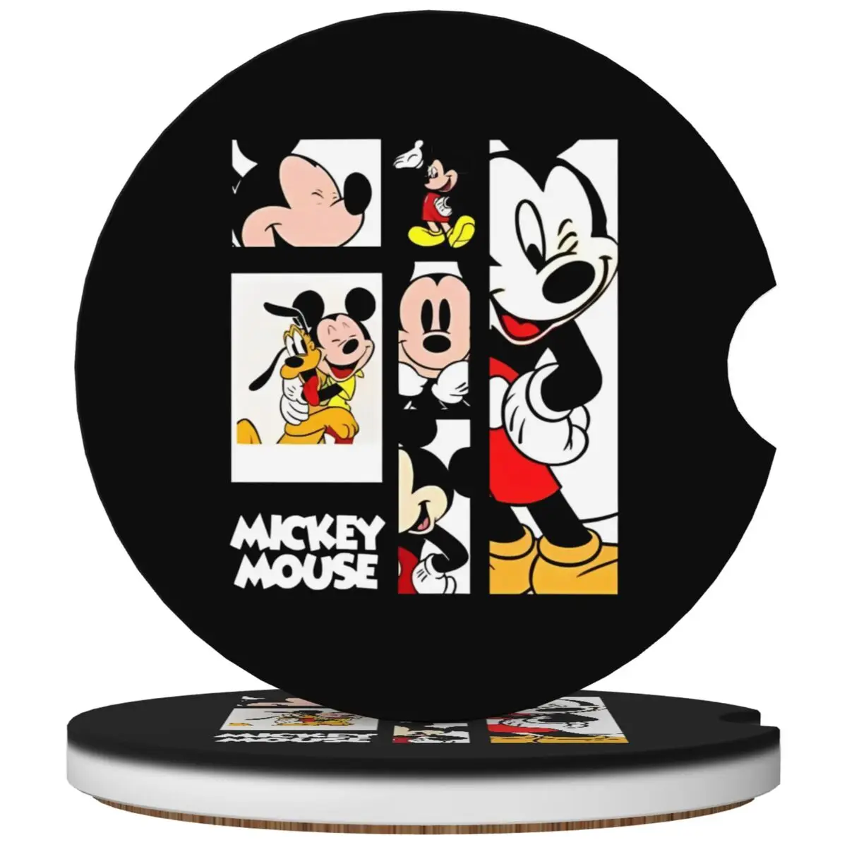 Mickey Mouse Disney Minnie Car Coasters 2 Pack for Cup Holders 2.56