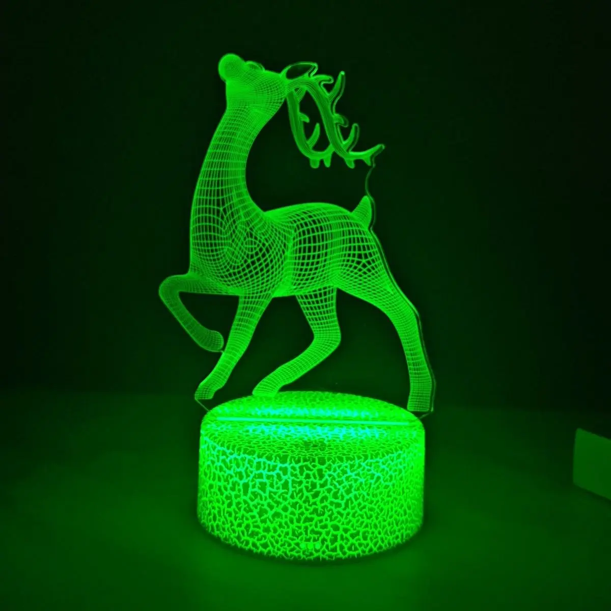 3D رصدت الغزلان ليلة ضوء الديكور غرفة نوم LED ضوء المنزل غرفة نوم سطح المكتب الديكور عيد الميلاد الديكور الإضاءة الفاخرة