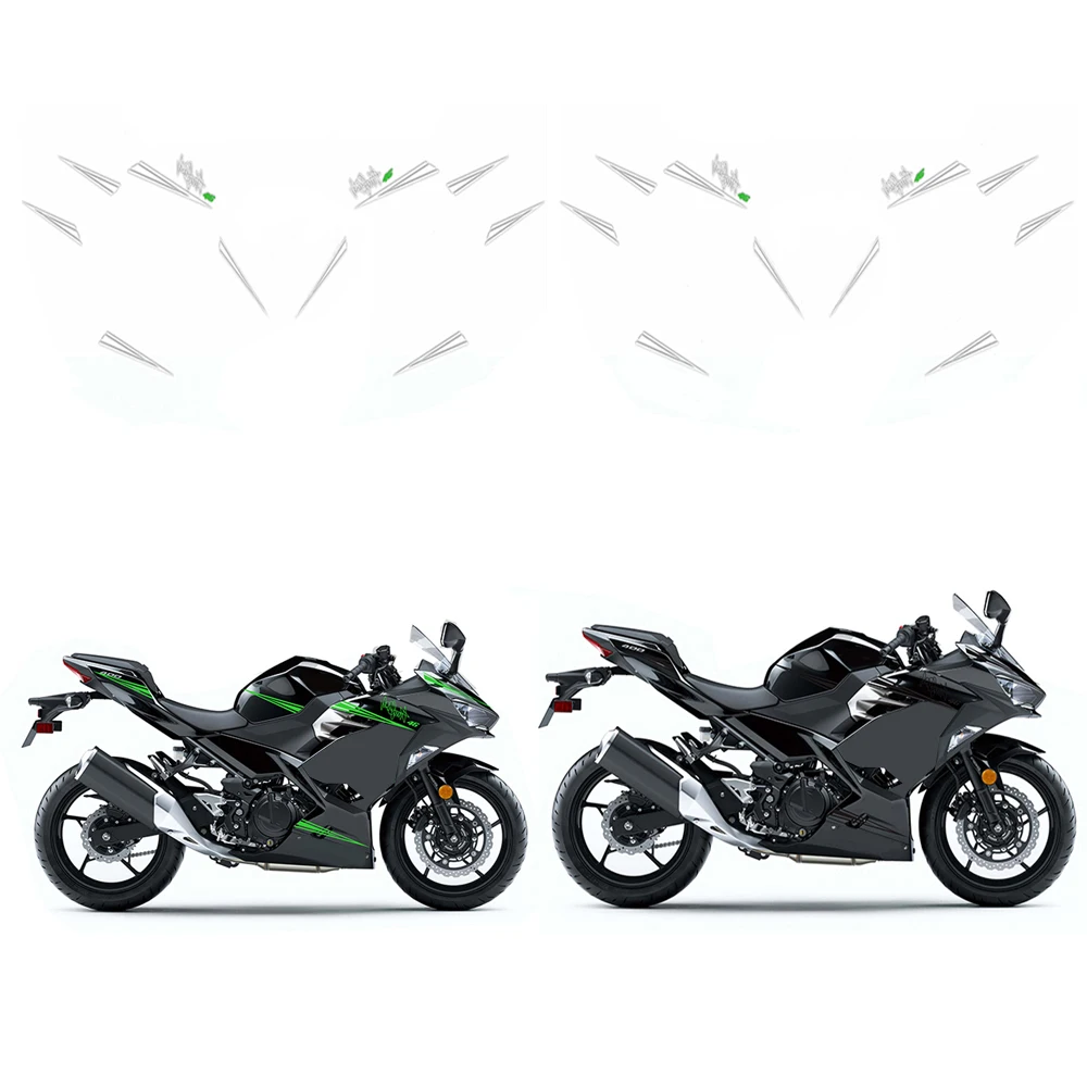 

For Kawasaki NINJA400 ninja 400 ZX-4R 2018 2019 2020 2023 Ninja Motorcycle Accessories Fairing Sticker Whole Car Sticker Kit