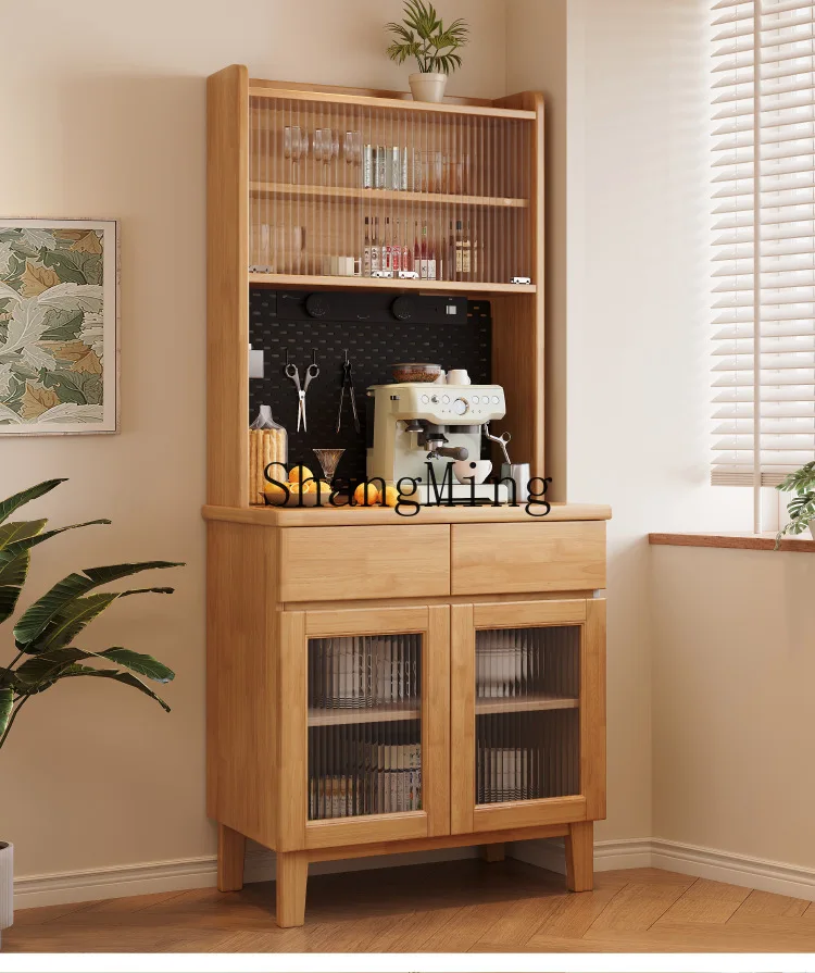 

FG kitchen integrated wall rack living room home locker solid wood dining room side locker