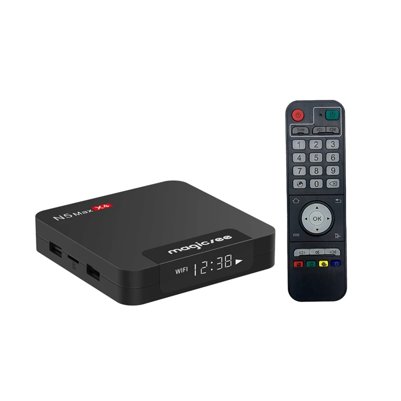 

N5 Max Wifi Tv Box 11 S905x4 Smart Network Set-Top Box 1Xtf Card+2Xusb Port 4Gb+64Gb BT 4.2 HD Player US Plug Easy Install