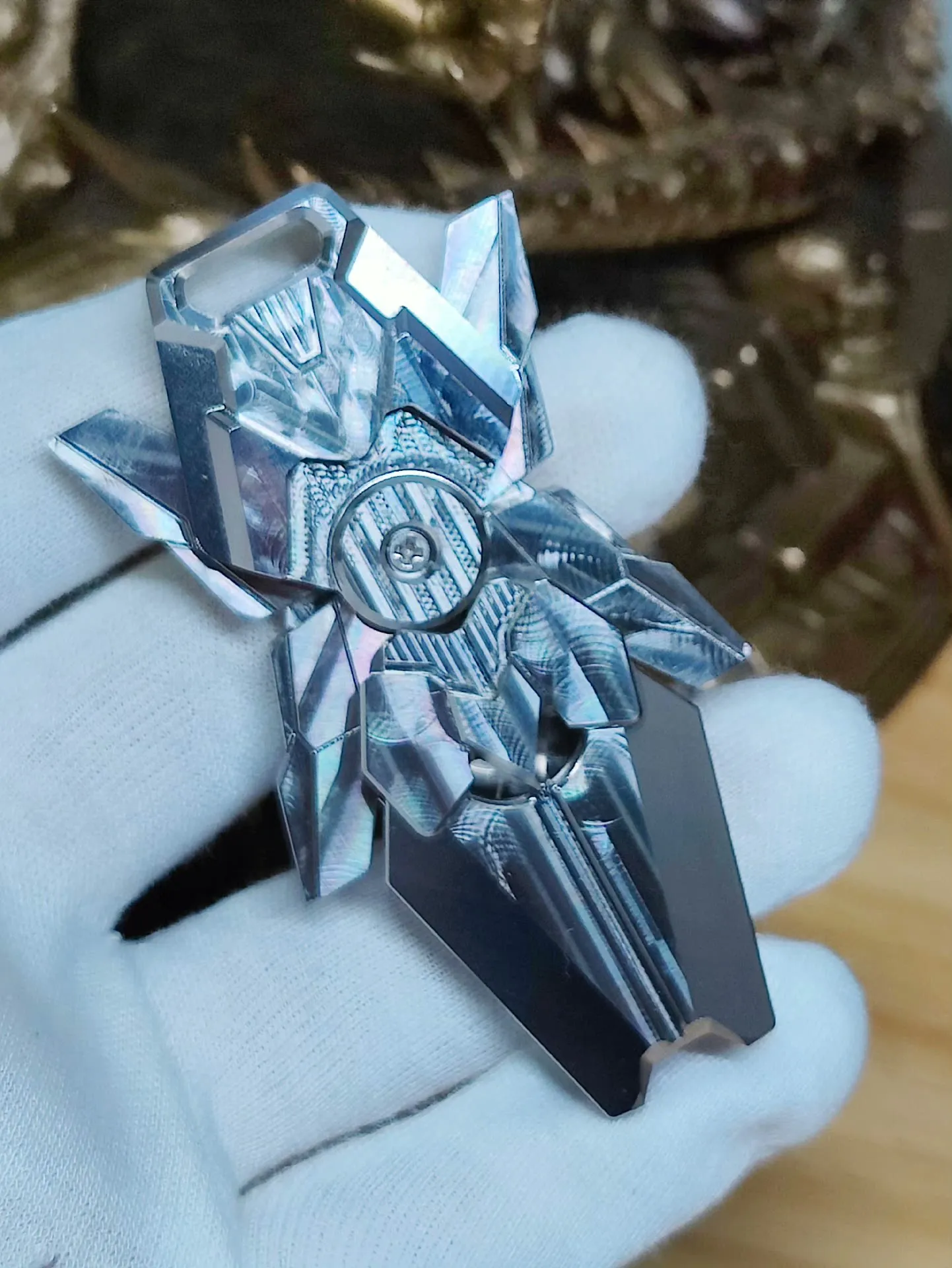 

Рекламная акция бренда Tq Unicorn, лезвие из нержавеющей стали, гироскоп для пальцев, поп-монета, неограниченный бренд, рекламная декомпрессия EDC