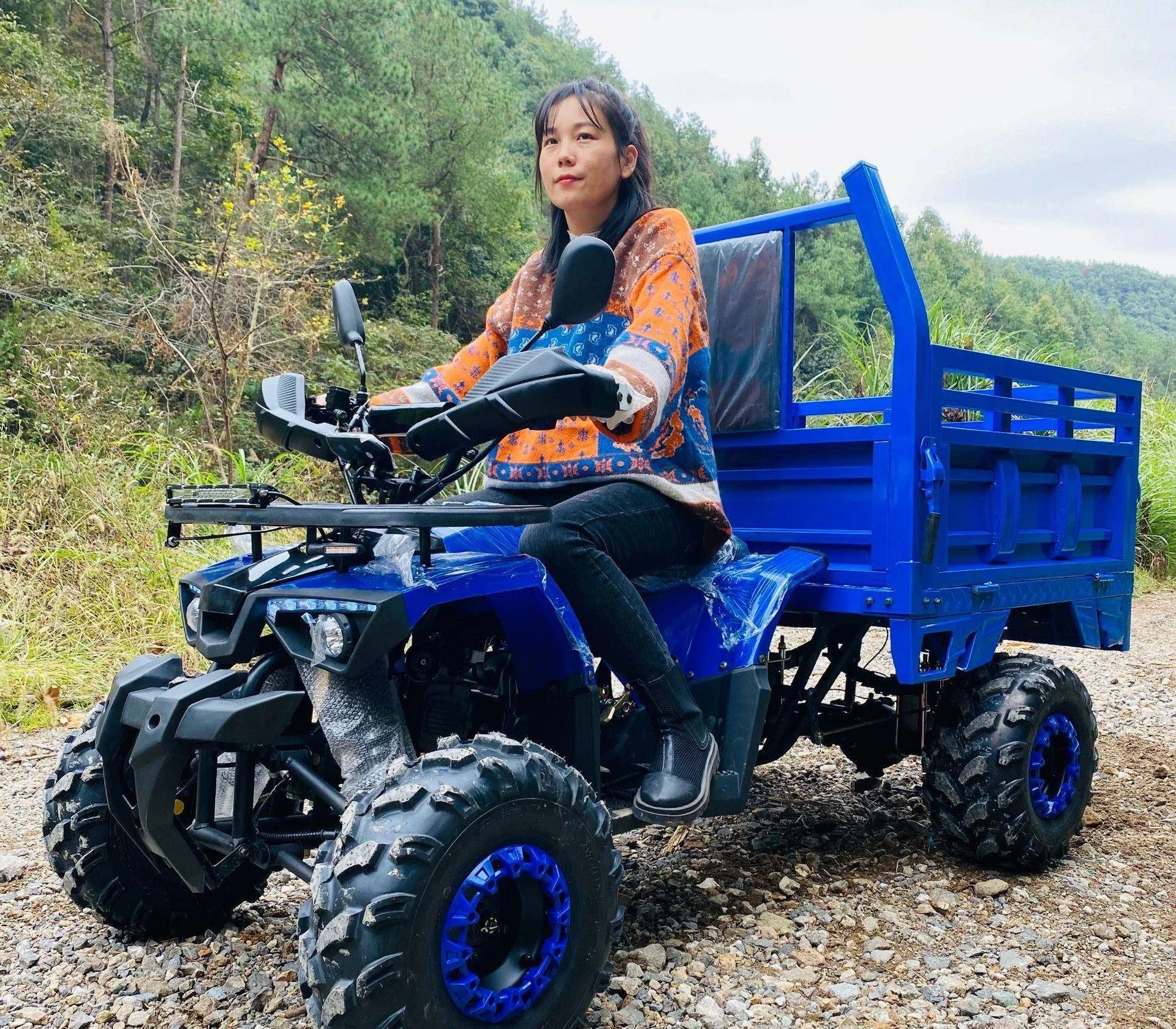 ATV Quad Off-Road Motorcycle All Terrain ATV Mountain Bike Agricultural Belt Trailer