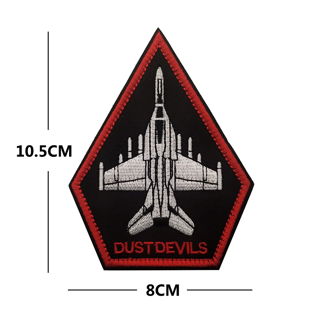 US A41 Black Aces Squadron Arm Badge Top Gun Tactical Military Embroidered Patches Emblem Badges For Jackets