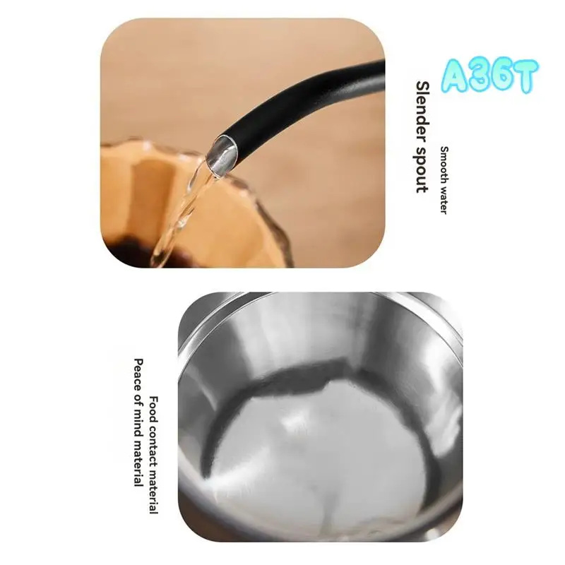 

A36T-1000Ml Fast Heating Water Pot 304 Stainless Steel Electric Water Kettle & Coffee Kettle Automatic Power Off
