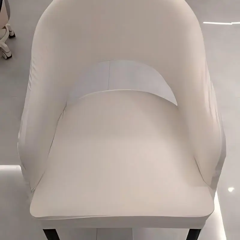 1/4/6pcs Multi-color Hollow A Font Arc Back Chair Cover Stretch Washable Removable Universal Home Office Dining Chair Slipcover