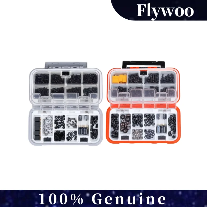 Flywoo M3 M2 Hardware Pack FPV Drone Building Includes Motor Nuts Screws Capacitors Nylon Gaskets Rubber Damping Rings Repair