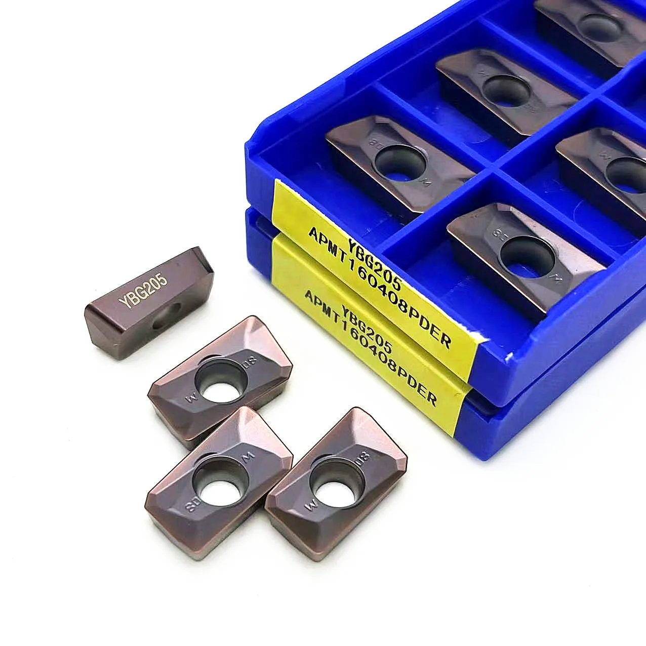10PCS Original carbide milling cutter APMT160408 YBG205 APMT160408 blade APMT160408 YBG205 APMT160408 for steel stainless steel