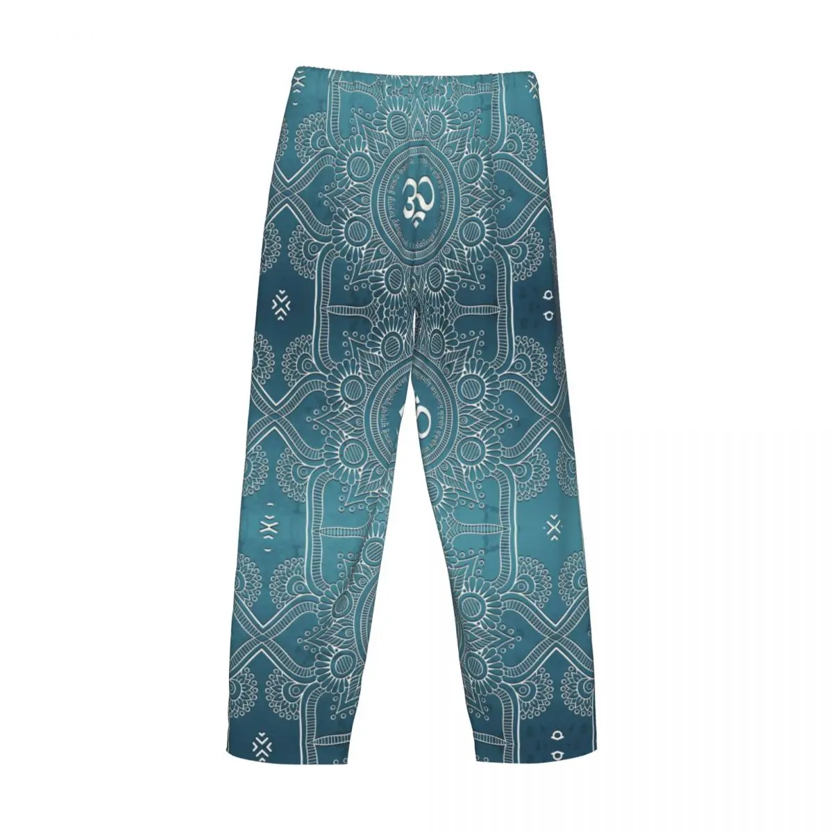 Pantaloni da pigiama Mantra personalizzati Indumenti da notte da uomo Cintura elastica Om Yoga Mandala Buddismo Pantaloni da salotto per il sonno con tasche