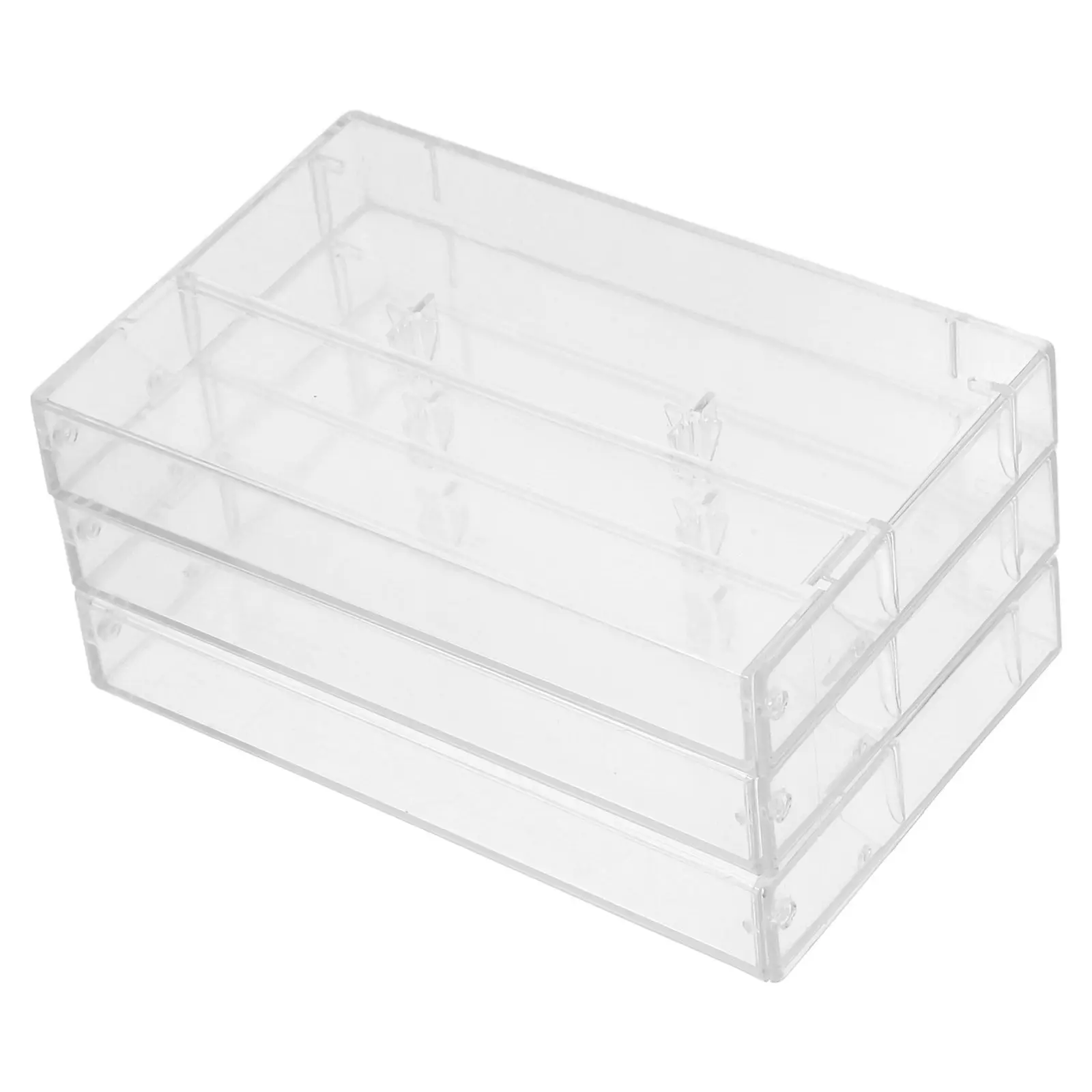 3 Pcs Clear Cassette Box Audio Cassette Tape Storage Cases Empty Organizer Transparent Holder Plastic Case Cassette Display
